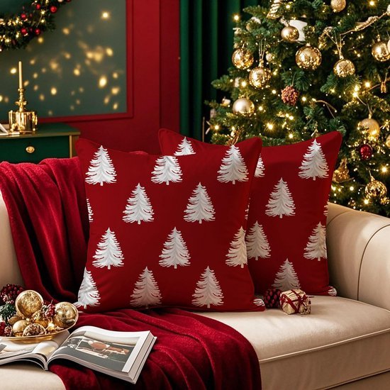 550x550-39280.jpg Unyqoos® Set van 4 decoratieve kerstkussenhoezen met elegante ritssluiting