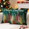 Unyqoos® Set van 2 decoratieve kussenhoezen voor sfeervolle kerstdecoratie in huis