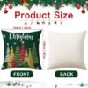 Unyqoos® Set van 2 decoratieve kussenhoezen voor sfeervolle kerstdecoratie in huis