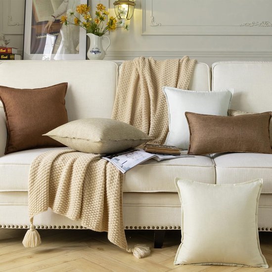 550x550-39390.jpg Unyqoos® Set van Twee Linnen Kussenhoezen voor Slaapkamer en Woonkamer, 50x50 cm