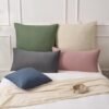 550x550-39406.jpg Unyqoos® Set van Twee Zachte Antraciet Kussenslopen 50x50 cm van Gewassen Katoen