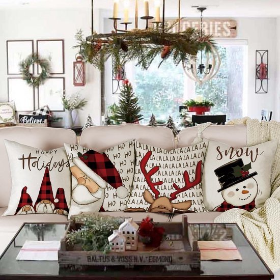 550x550-39409.jpg Unyqoos® Set van 4 decoratieve kerstkussenhoezen van linnen voor sfeervolle inrichting