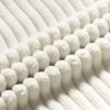 Unyqoos® Kussenslopen Set van 2 - Zacht Crème Fluweel met Gestreept Patroon, 40 x 80 cm, Decoratief Design