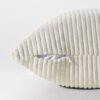 Unyqoos® Kussenslopen Set van 2 - Zacht Crème Fluweel met Gestreept Patroon, 40 x 80 cm, Decoratief Design