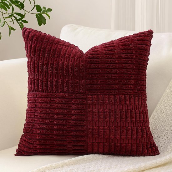 550x550-39448.jpg Unyqoos® Decoratieve corduroy kussensloop met gestreept design voor woonkamer