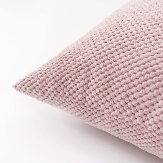 Unyqoos® Roze sierkussenhoezen van corduroy voor woonkamer en bank, set van twee