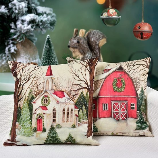 550x550-39491.jpg Unyqoos® Set van 4 feestelijke kussenslopen voor sfeervolle kerstdecoratie in huis