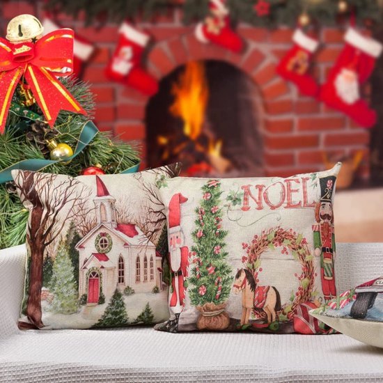 550x550-39494.jpg Unyqoos® Set van 4 feestelijke kussenslopen voor sfeervolle kerstdecoratie in huis