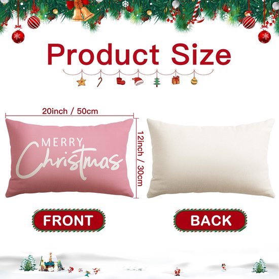 550x550-39562.jpg Unyqoos® Decoratieve kussenhoes met kerstmotief voor woonkamer en slaapkamer