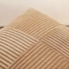 Unyqoos® Set van 2 luxe corduroy kussenslopen met elegant kruisstrepen patroon voor veelzijdige woondecoratie
