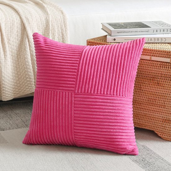 550x550-39604.jpg Unyqoos® Set van 2 decoratieve corduroy kussenslopen met uniek gestreept patroon voor woondecoratie