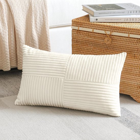 550x550-39607.jpg Unyqoos® Zachte corduroy kussensloop met kruisstrepen voor stijlvolle decoratie