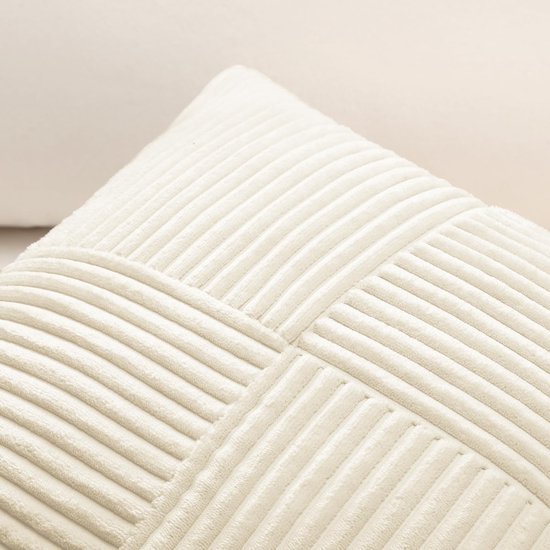 550x550-39609.jpg Unyqoos® Zachte corduroy kussensloop met kruisstrepen voor stijlvolle decoratie