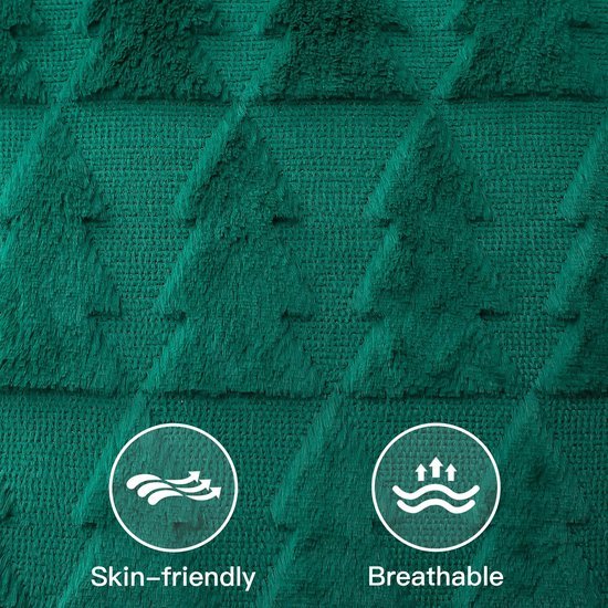 Unyqoos® Set van 2 luxe kussenhoezen met kerstboomontwerp voor woonkamer en slaapkamer