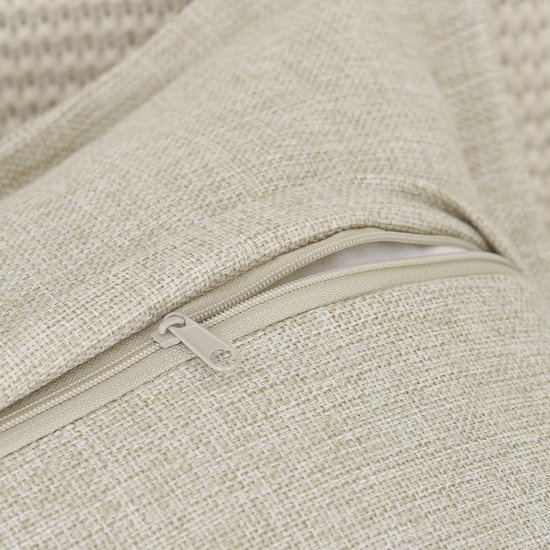 Unyqoos® Set van twee stijlvolle kussenslopen in taupe voor een rustieke uitstraling