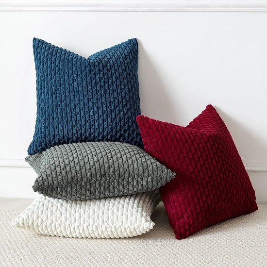 Unyqoos® Set van 2 Luxe Corduroy Kussenslopen voor Stijlvolle Huisdecoratie