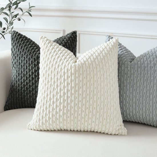 Unyqoos® Set van 2 Luxe Corduroy Kussenslopen voor Stijlvolle Huisdecoratie