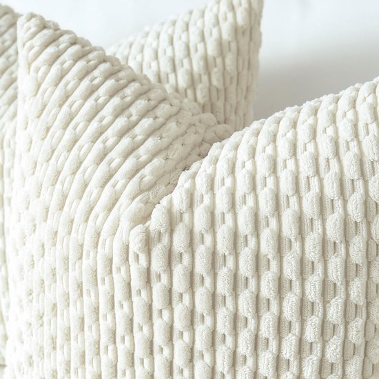 Unyqoos® Set van 2 Luxe Corduroy Kussenslopen voor Stijlvolle Huisdecoratie