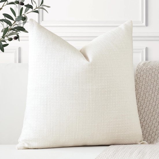Unyqoos® Effen linnen kussenhoes 50x50 cm voor stijlvolle interieurdecoratie