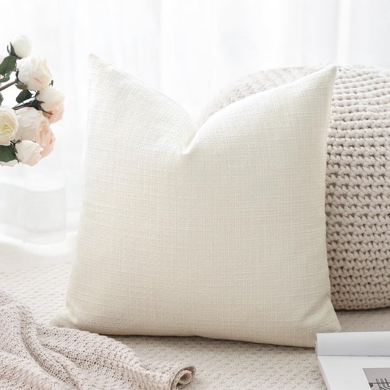 Unyqoos® Effen linnen kussenhoes 50x50 cm voor stijlvolle interieurdecoratie