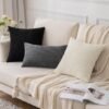 Unyqoos® Ultra Zachte Corduroy Kussenslopen Set van 2 voor Stijlvolle Interieurdecoratie, 45 x 45 cm