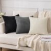 Unyqoos® Ultra Zachte Corduroy Kussenslopen Set van 2 voor Stijlvolle Interieurdecoratie, 45 x 45 cm