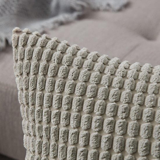 Unyqoos® Zachte en stijlvolle lichtgrijze kussenslopen van corduroy voor uw interieur