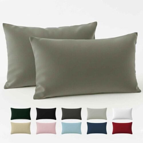 550x550-39848.jpg Unyqoos® Set van twee ademende en kussenslopen van katoen in lichtgrijs
