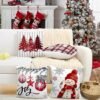 550x550-39853.jpg Unyqoos® Set van 4 decoratieve kerstkussenslopen met winterse boerderijthema