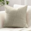 Unyqoos® Decoratieve corduroy kussensloop met gestreept patroon voor huis en tuin