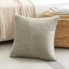 Unyqoos® Decoratieve corduroy kussensloop met gestreept patroon voor huis en tuin