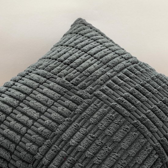 550x550-39944.jpg Unyqoos® Set van 2 decoratieve corduroy kussenslopen met gestreept patroon voor interieur