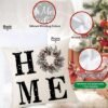 Unyqoos® Set van 4 decoratieve kussenhoezen met kerstmotief voor huisdecoratie