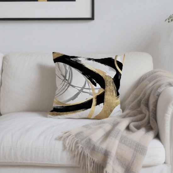 Unyqoos® Abstracte fluwelen kussenslopen 40x40 cm voor moderne woonkamer decoratie