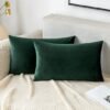 550x550-40004.jpg Unyqoos® Set van 2 donkergroene fluwelen kussenslopen voor luxe interieurdecoratie
