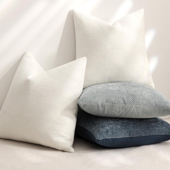 550x550-40030.jpg Unyqoos® Set van 2 Chenille Sierkussenhoezen voor Luxe Woonkamerdecoratie 45x45 cm