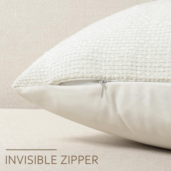 550x550-40031.jpg Unyqoos® Set van 2 Chenille Sierkussenhoezen voor Luxe Woonkamerdecoratie 45x45 cm