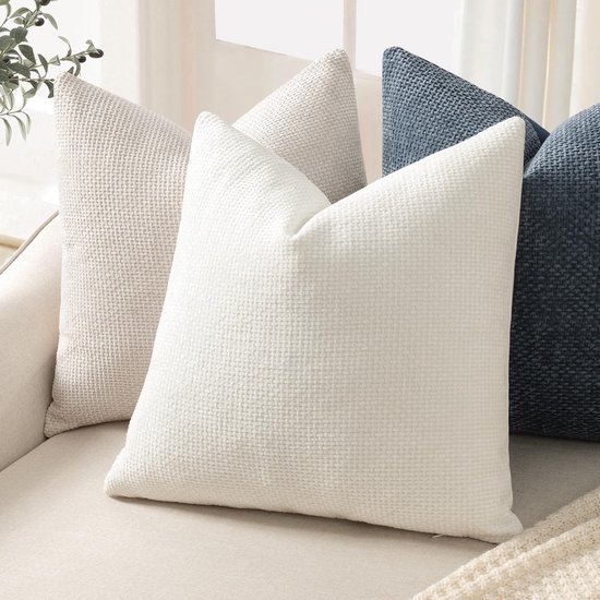 550x550-40035.jpg Unyqoos® Set van 2 Chenille Sierkussenhoezen voor Luxe Woonkamerdecoratie 45x45 cm