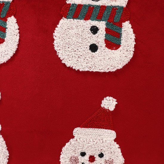 Unyqoos® Set van 2 fluwelen kussenhoezen met kerstmotief voor sfeervolle decoratie