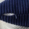 Unyqoos® Kussenslopen van corduroy stof in marineblauw, set van 2 voor bank en slaapkamer, 50 x 50 cm