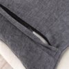 550x550-40111.jpg Unyqoos® Decoratieve Grijze Chenille Kussenhoezen Set van 2 met Verborgen Ritssluiting