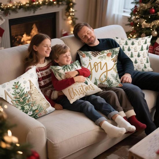 550x550-40143.jpg Unyqoos® Set van 4 decoratieve kussenslopen voor sfeervolle kerstversiering