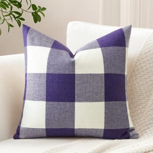 Unyqoos® Stijlvolle paarse kussenhoes van zacht polyester voor woonkamer en slaapkamer