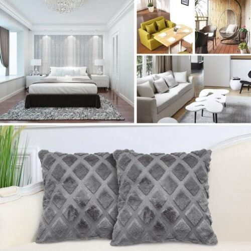 550x550-40243.jpg Unyqoos® Donkergrijze pluche kussenslopen set met boho-ruitpatroon voor stijlvolle inrichting