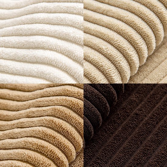 Unyqoos® Set van 4 stijlvolle corduroy kussenslopen voor bank en slaapkamer, 40 x 40 cm