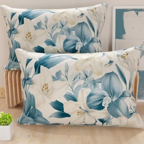 Unyqoos® Set van twee decoratieve kussenhoezen van zachte microvezel voor bank