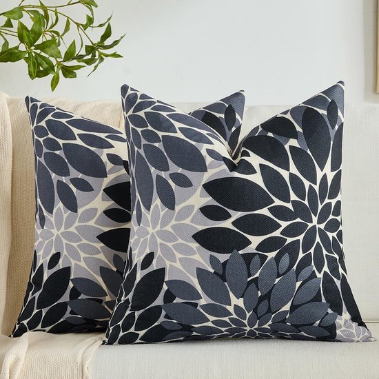 550x550-40370.jpg Unyqoos® Kleurige Linnen Kussenslopen met Abstract Dahlia Bloemenpatroon voor Herfstdecoratie, Set van 2, 45x45 cm