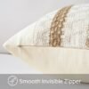 Unyqoos® Decoratieve boho kussenhoes van katoen en jute voor woonkamer
