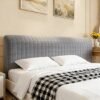 550x550-40406.jpg Unyqoos® Stijlvolle en Zachte Hoes voor Bedhoofdeinde met Klein Ruitpatroon 160cm