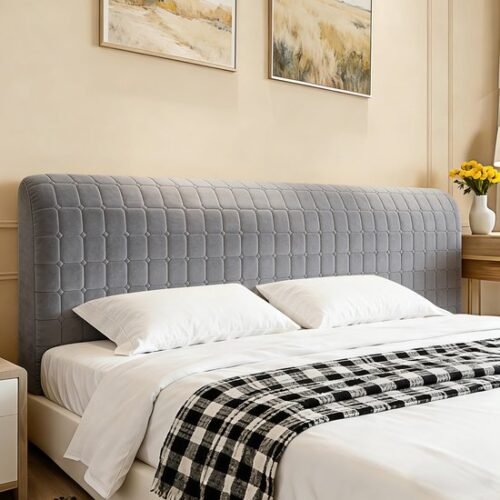 Unyqoos® Stijlvolle en Zachte Hoes voor Bedhoofdeinde met Klein Ruitpatroon 160cm